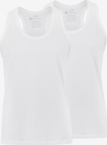 T-Shirt Stark Soul en blanc : devant