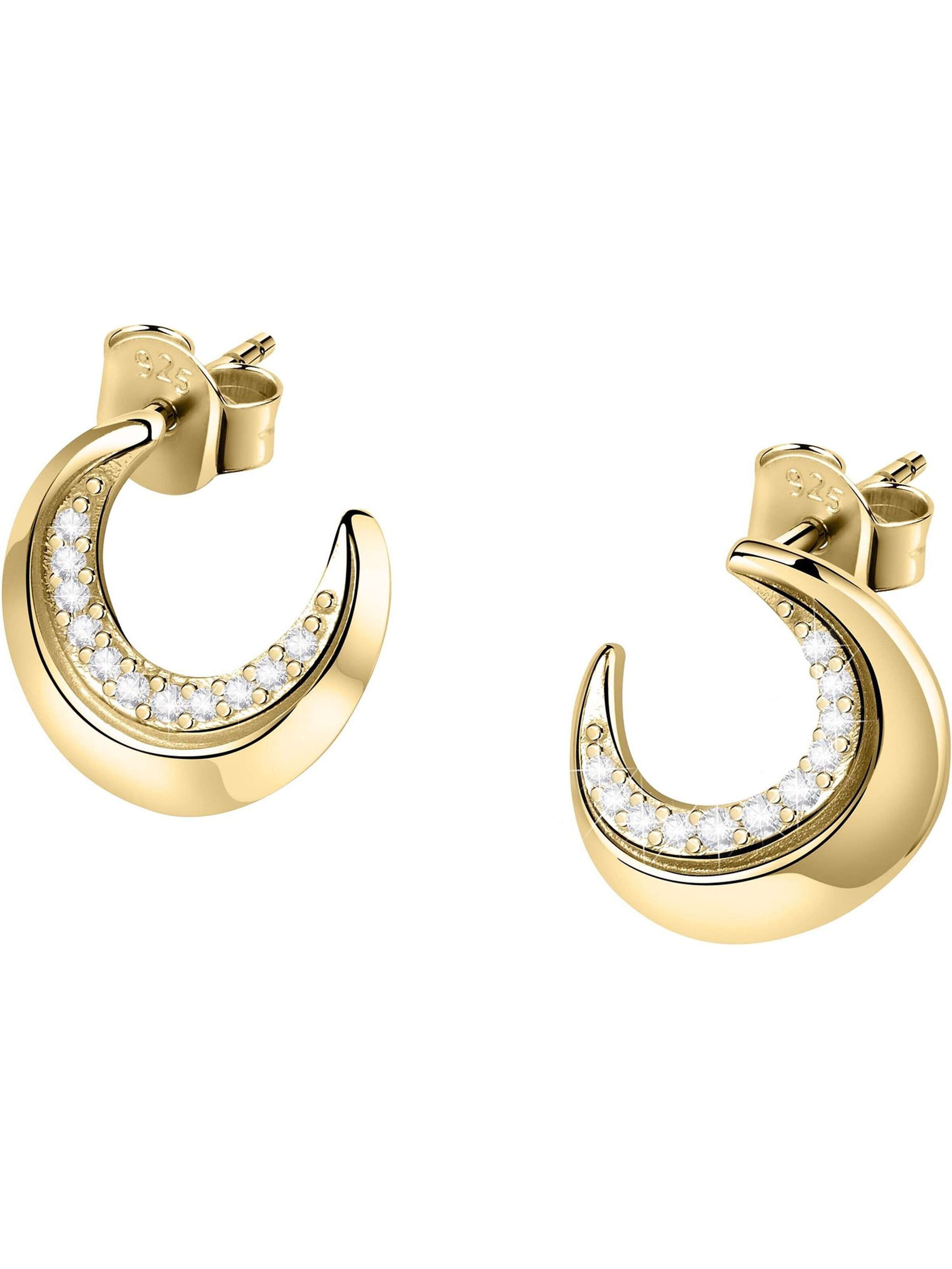 CHRIST Earrings in Gold: front