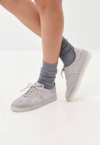 CESARE GASPARI Platform trainers in Grey