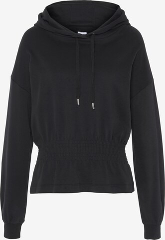 LASCANA Sweatshirt in Black: front