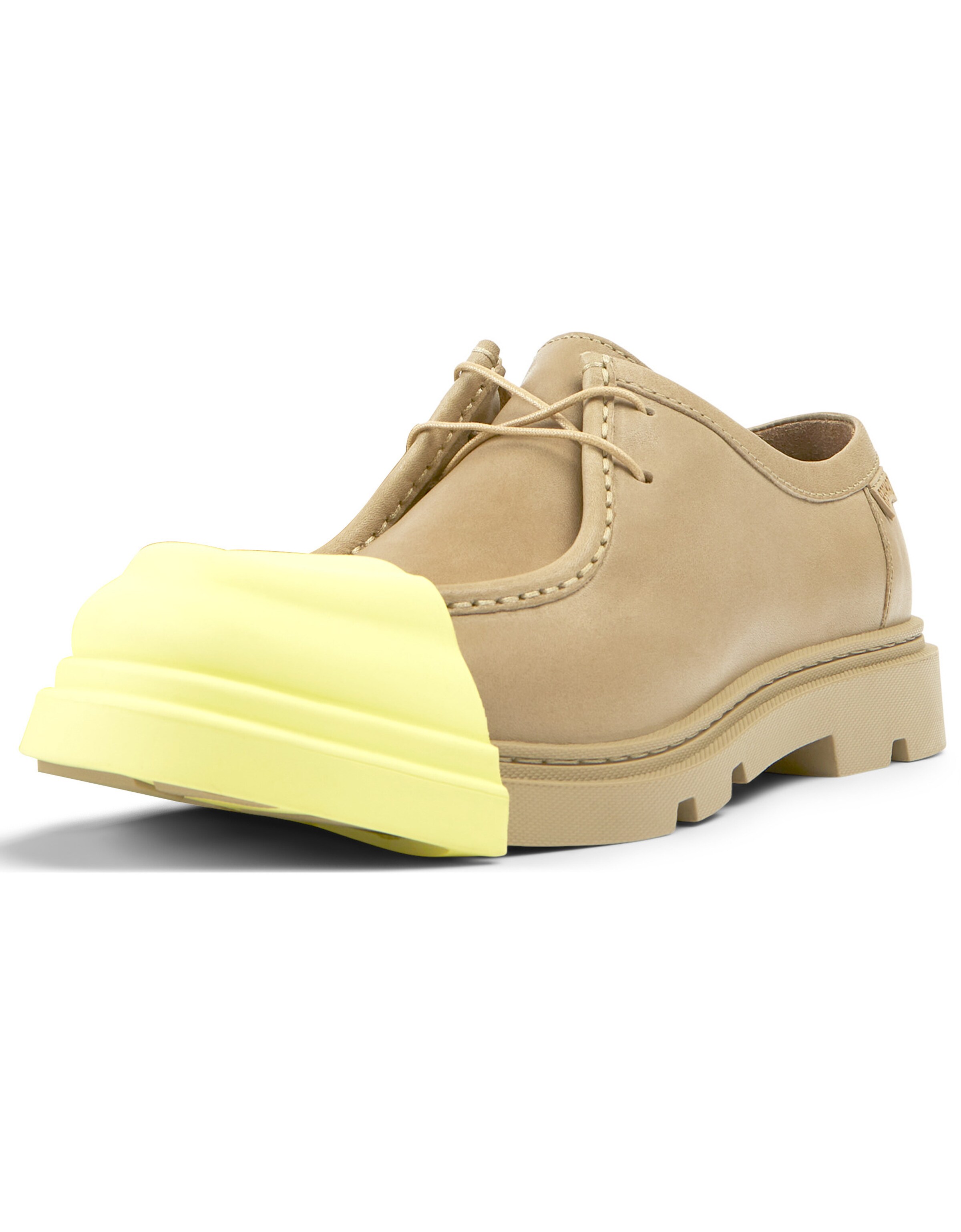 Scarpa stringata ' Junction ' di CAMPER in beige: frontale