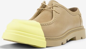 CAMPER Veterschoen ' Junction ' in Beige: voorkant