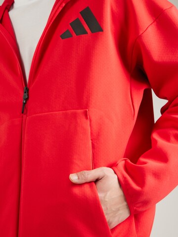 ADIDAS SPORTSWEAR Sports sweat jacket 'Z.N.E.' in Red