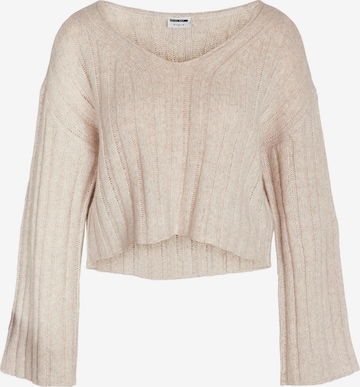 Pullover 'NINA' di Noisy may in beige: frontale