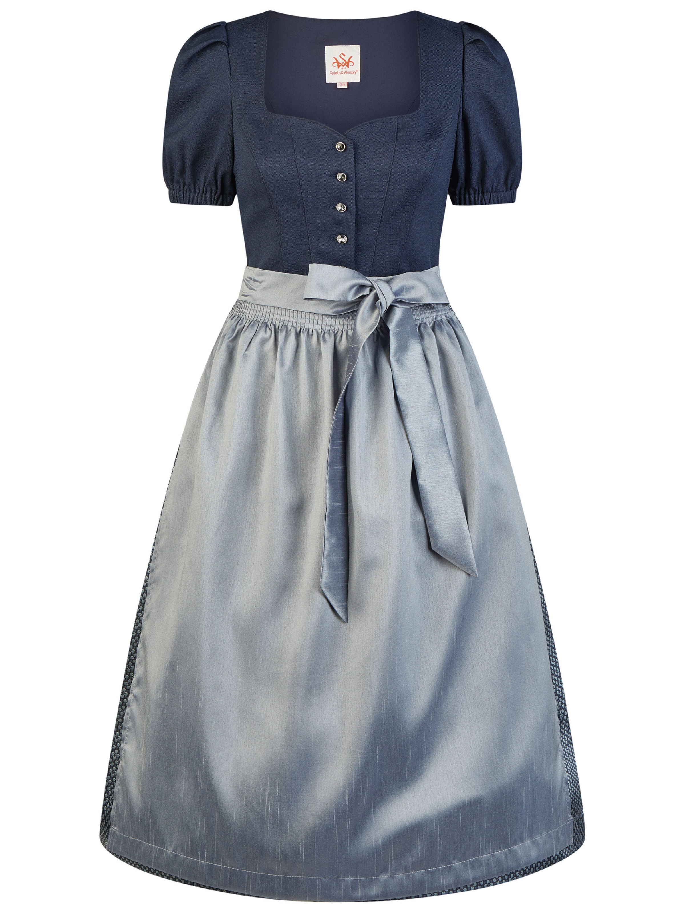 Dirndl 'Hallein' SPIETH & WENSKY en bleu : devant