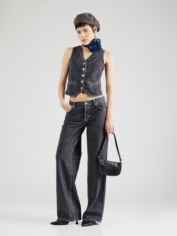 TOPSHOP Loosefit Jeans in Zwart