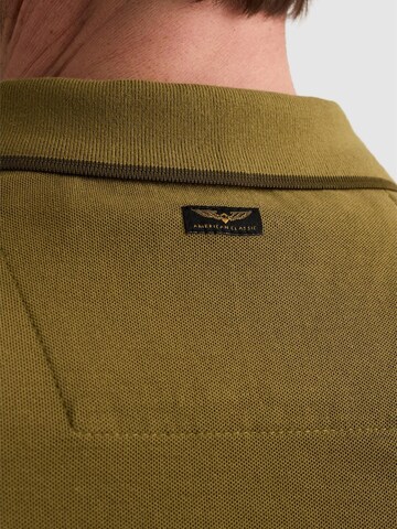 PME Legend Shirt 'Polo shirt in piqué with zipper closure' in Bruin