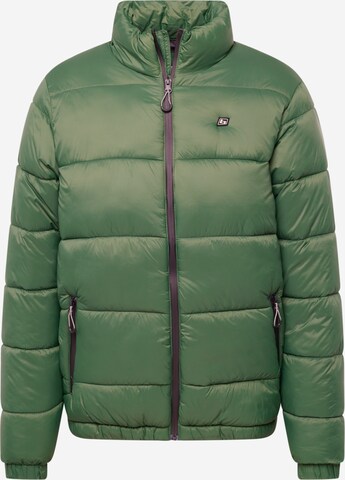 BLEND Winter Jacket in Green: front