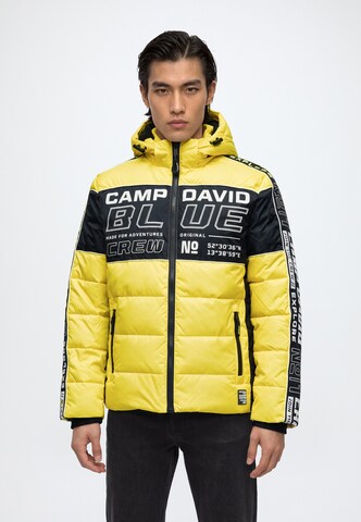 CAMP DAVID Winter jacket in Yellow: front