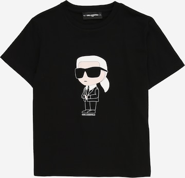 Karl Lagerfeld Тениска в черно: отпред