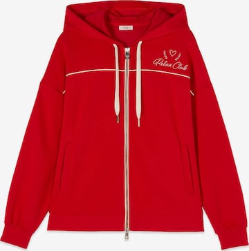 Pullover di oltre in rosso: frontale