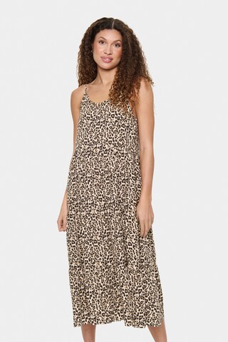 SAINT TROPEZ Kleid 'Eda' in Beige: Vorderseite