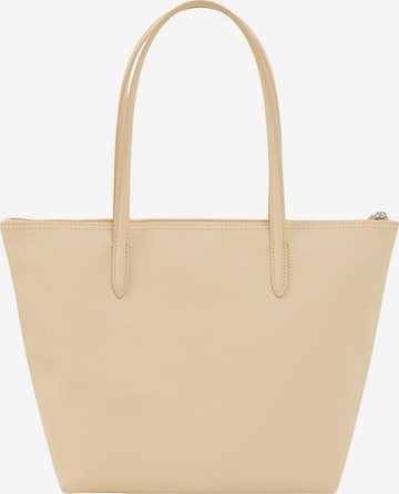 LACOSTE - Shopper 'Lacoste Sac Cabas / Shopping Femme L.12.12 Concept Jaune/Beige NF2037PK' em bege