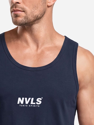 Neverless Shirt 'Tokyo Wave' in Blue