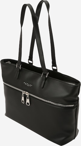 REPLAY Shopper in Black: front
