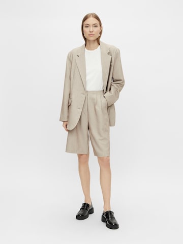 Y.A.S Loose fit Pleat-Front Pants 'Reemaj' in Beige