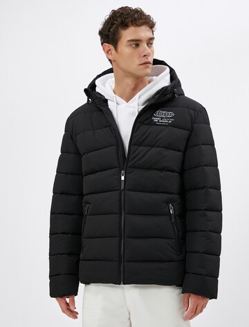 Koton Between-season jacket in Black: front