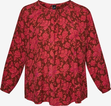 ADIA fashion Blouse in Red: front