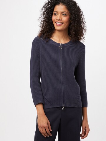 HUGO Knit Cardigan 'Sitinary' in Blue: front