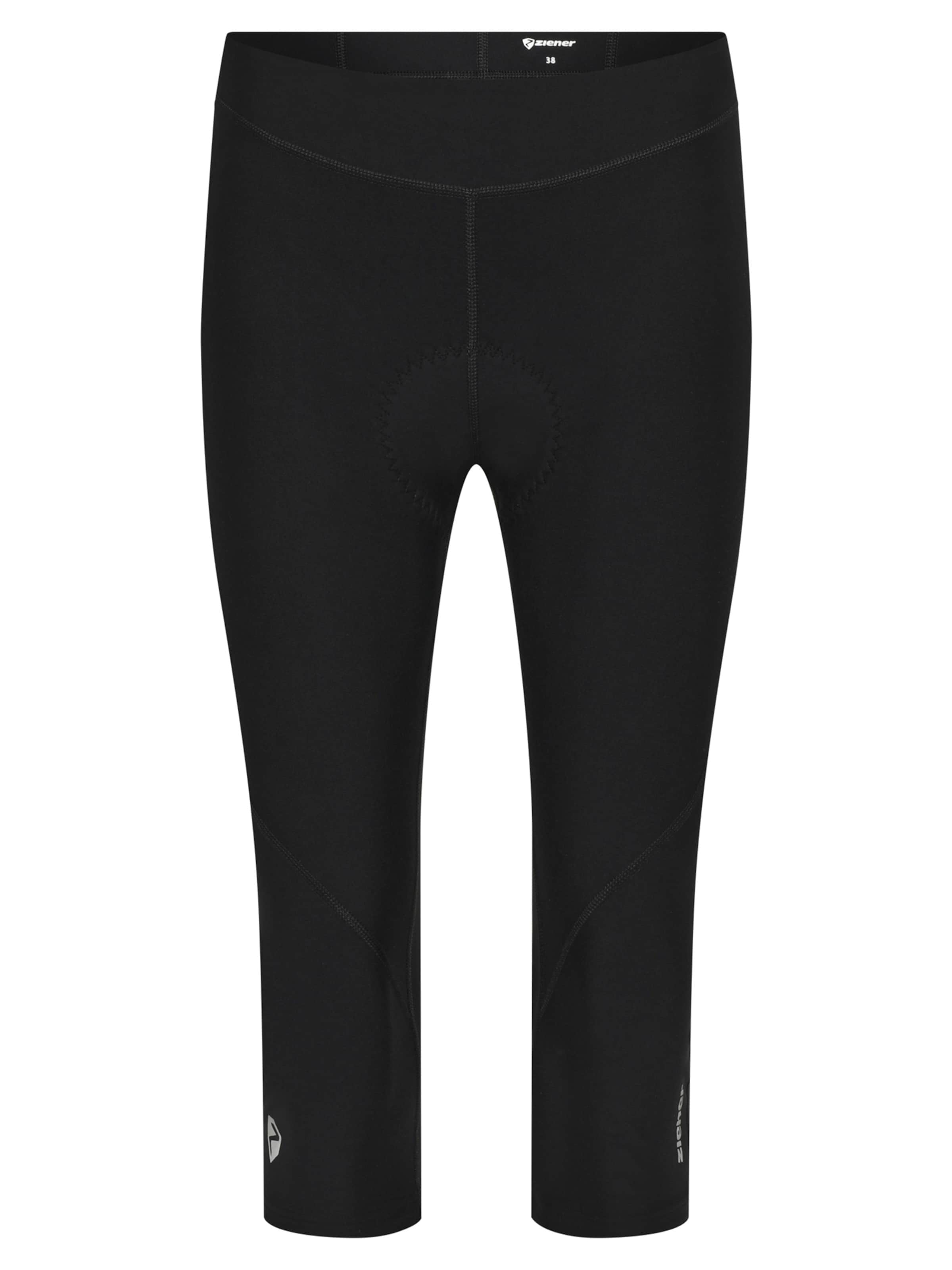 ZIENER Regular Athletic Pants 'Nesme' in Black: front