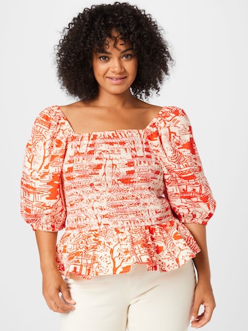 River Island Plus Blouse in Rood: voorkant