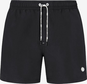 Pepe Jeans Swim Trunks in Black: front