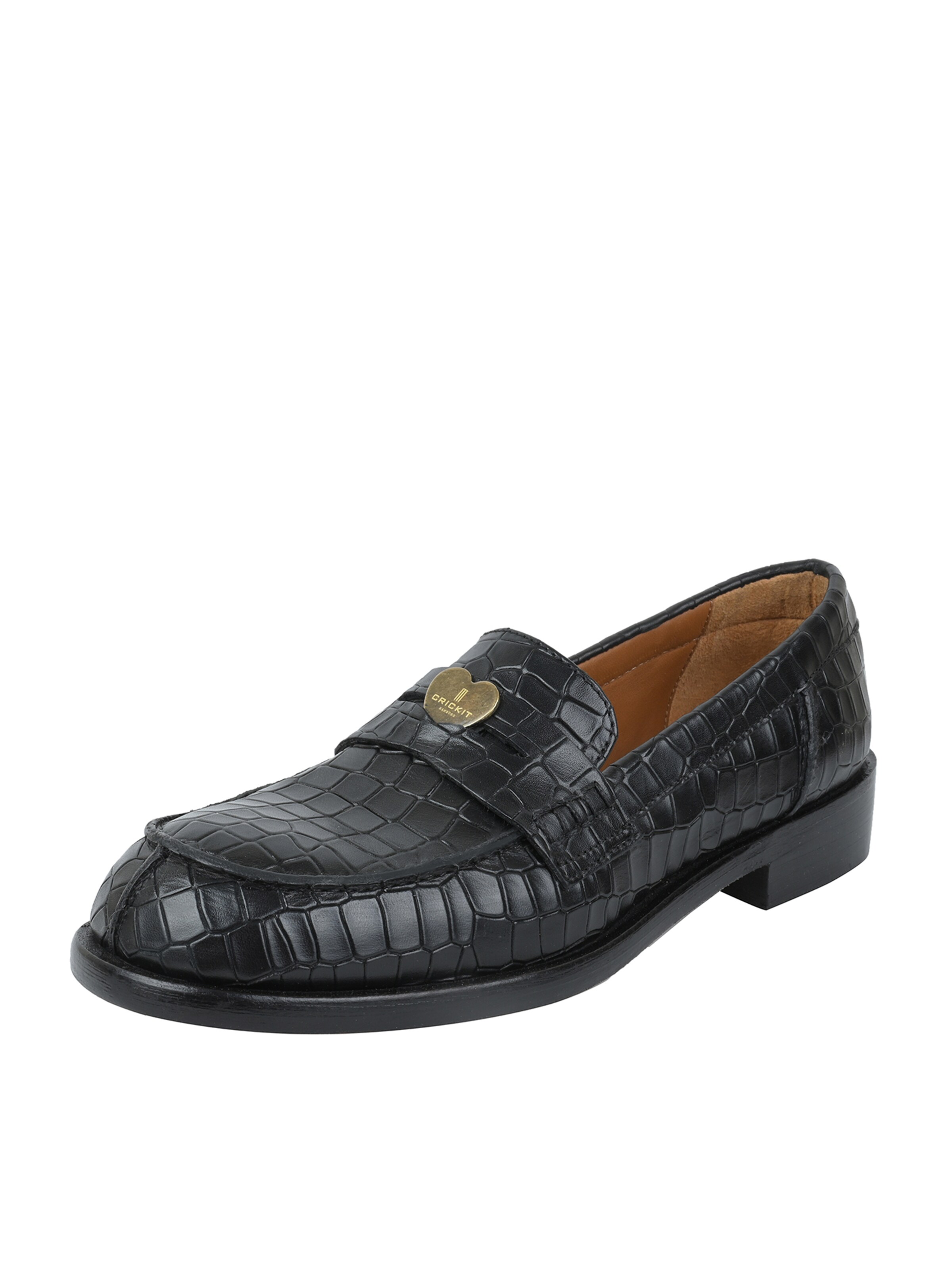 Crickit Classic Flats ' PATRIZIA ' in Black: front