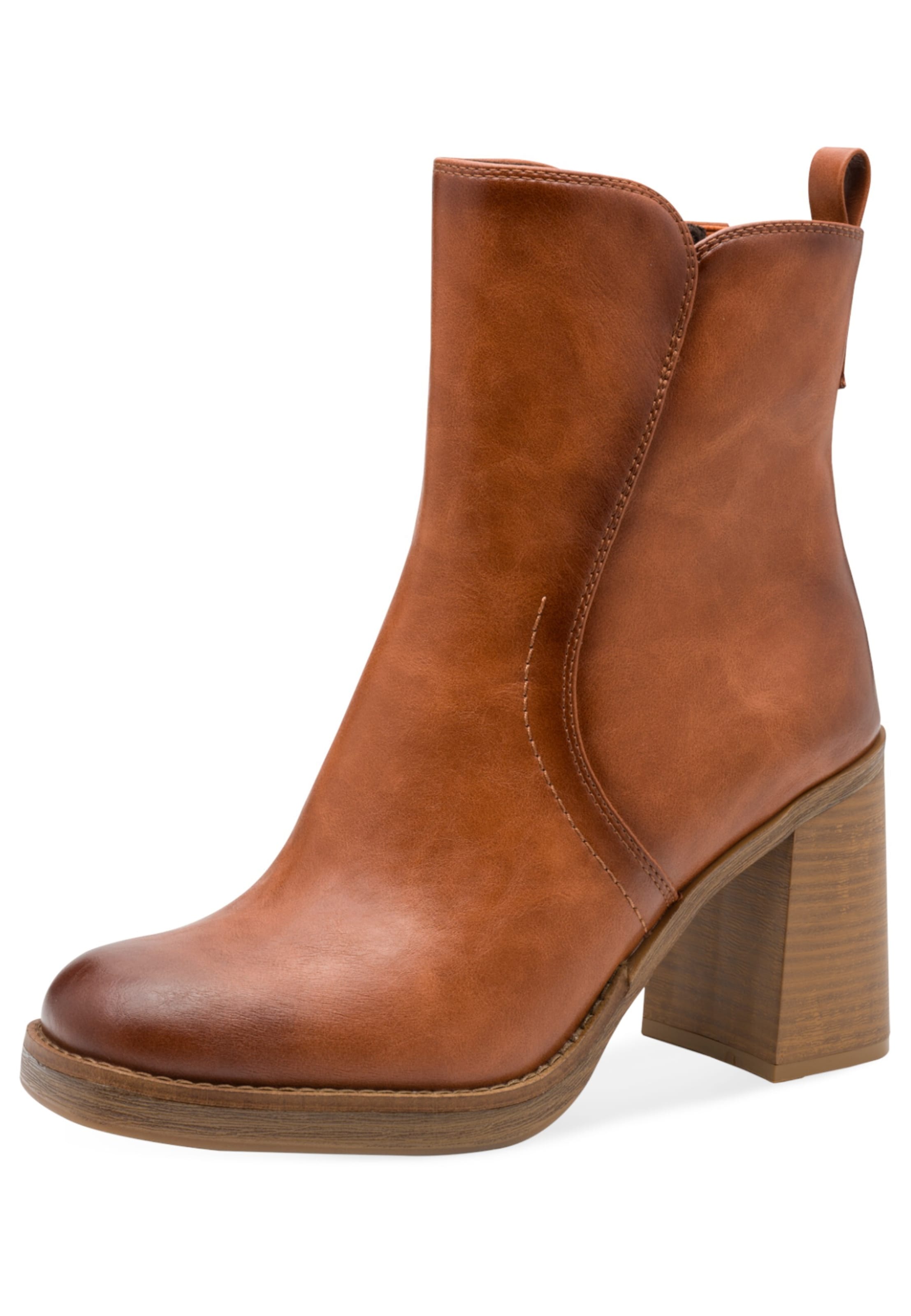 MARCO TOZZI Ankle Boots in Brown: front