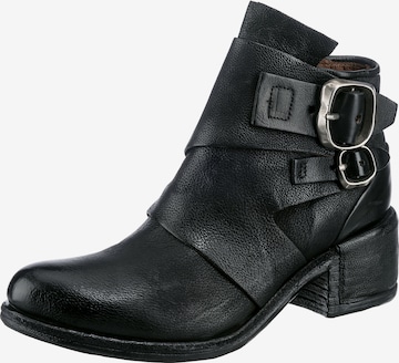 A.S.98 Booties in Black: front