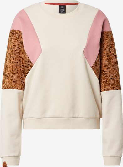 PROTEST Sports sweatshirt 'CAYLON' in Cognac / Pink / Black / natural white, Item view