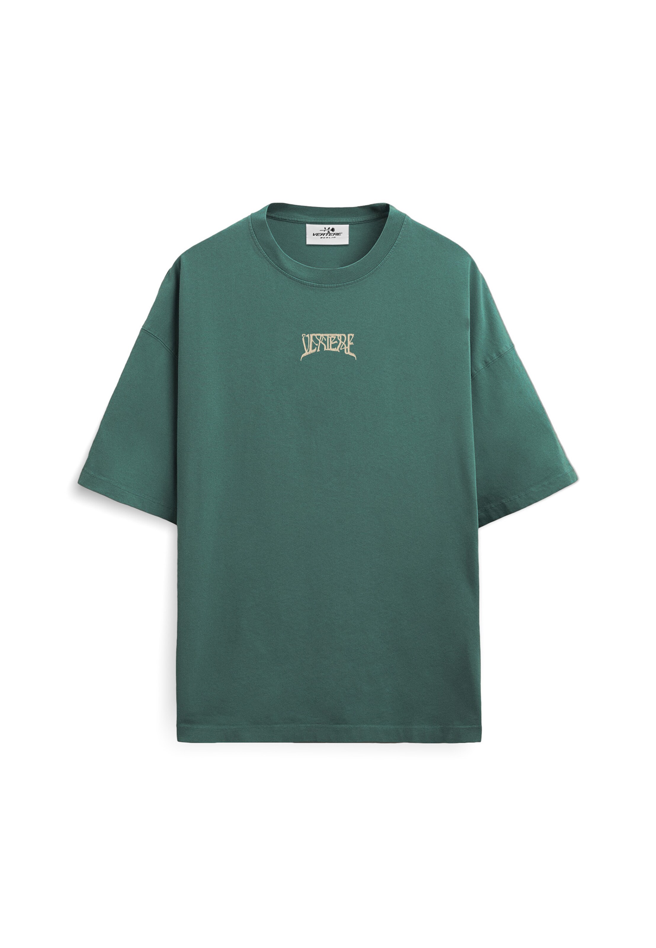 Vertere Berlin Shirt 'The Original Sin' in L in de kleur Beige / Smaragd / Kiwi / Rood, Productweergave