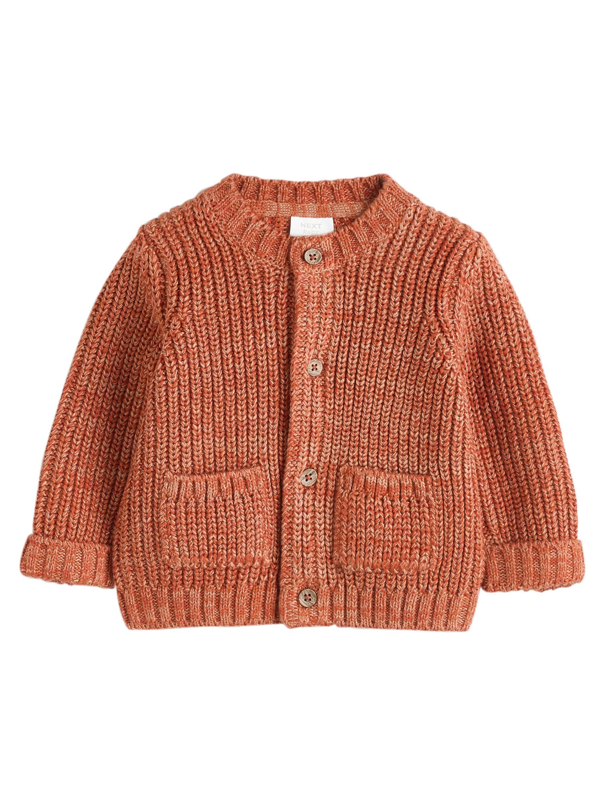 Next Strickjacke in Orange: Vorderseite