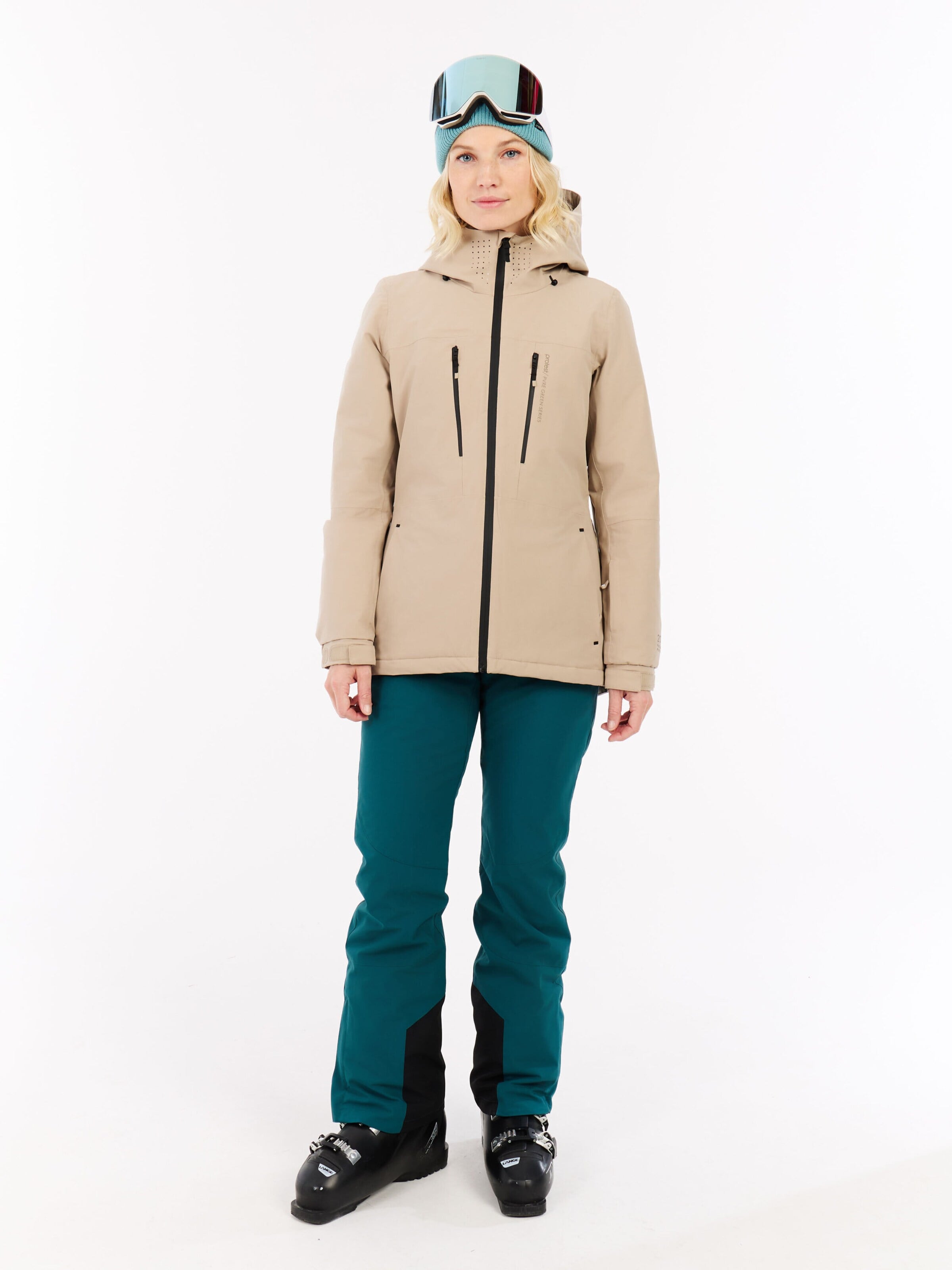 PROTEST Athletic Jacket 'PRTBEVERLY' in Beige
