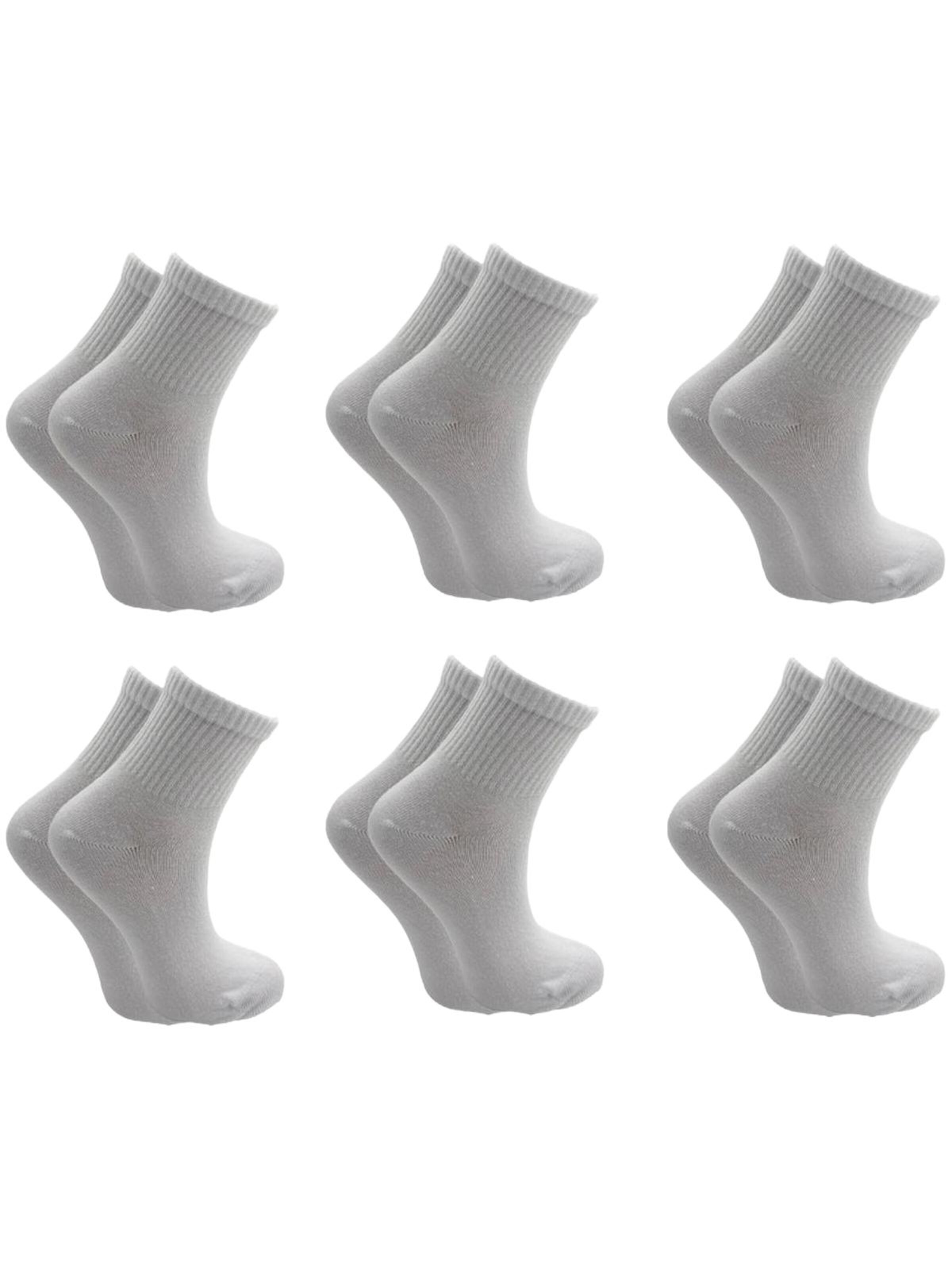 El Sueno - Calcetines 'Quarter Sportsocken' en blanco: frente