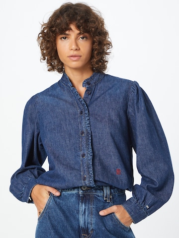 TOMMY HILFIGER Blouse in Blauw: voorkant