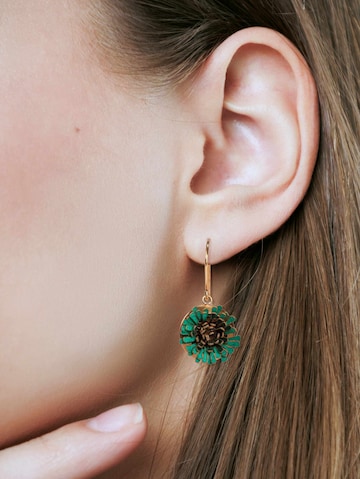 Gretchen Earrings 'Pam Pem' in Green
