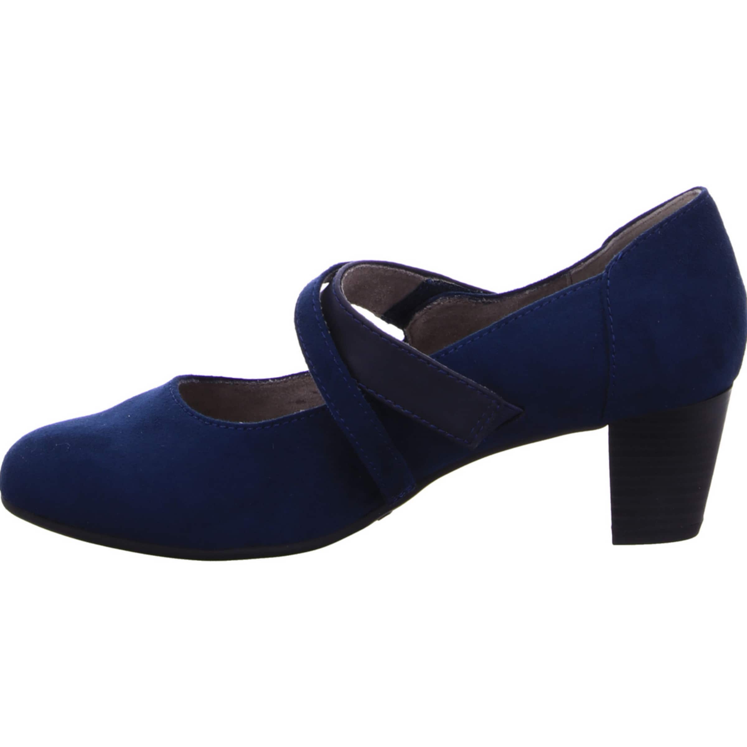 JANA Лодочки с открытой пяткой в Синий