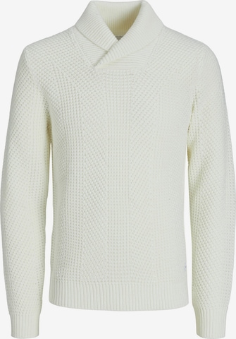 Pull-over 'STANDFORD' JACK & JONES en blanc : devant