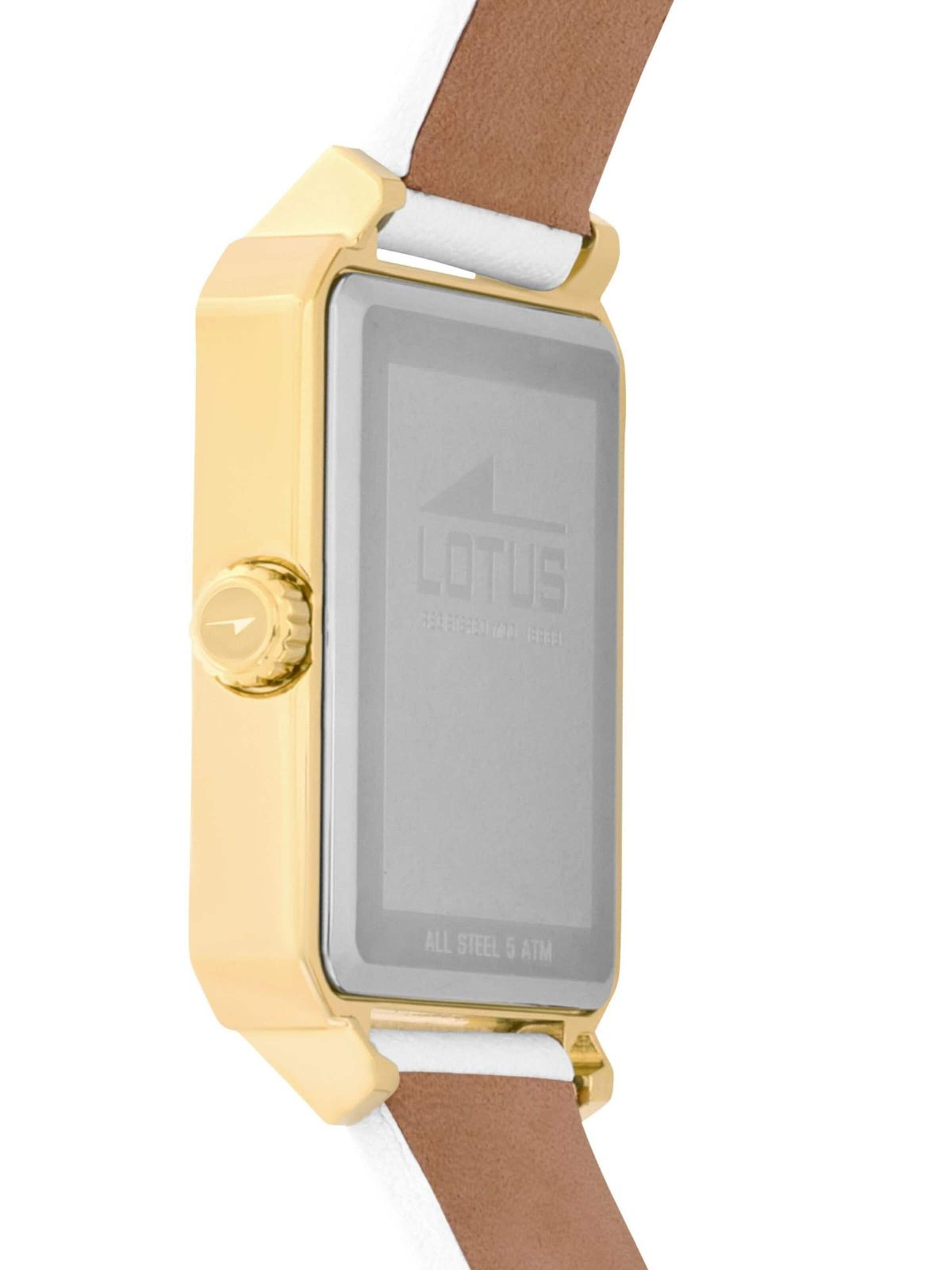 Lotus Zegarek analogowy 'Watch Square Series' w kolorze biały