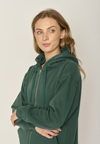 GREENBOMB Sweat jacket 'Basic' in Green