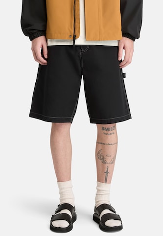 TIMBERLAND Loosefit Shorts in Schwarz: Vorderseite