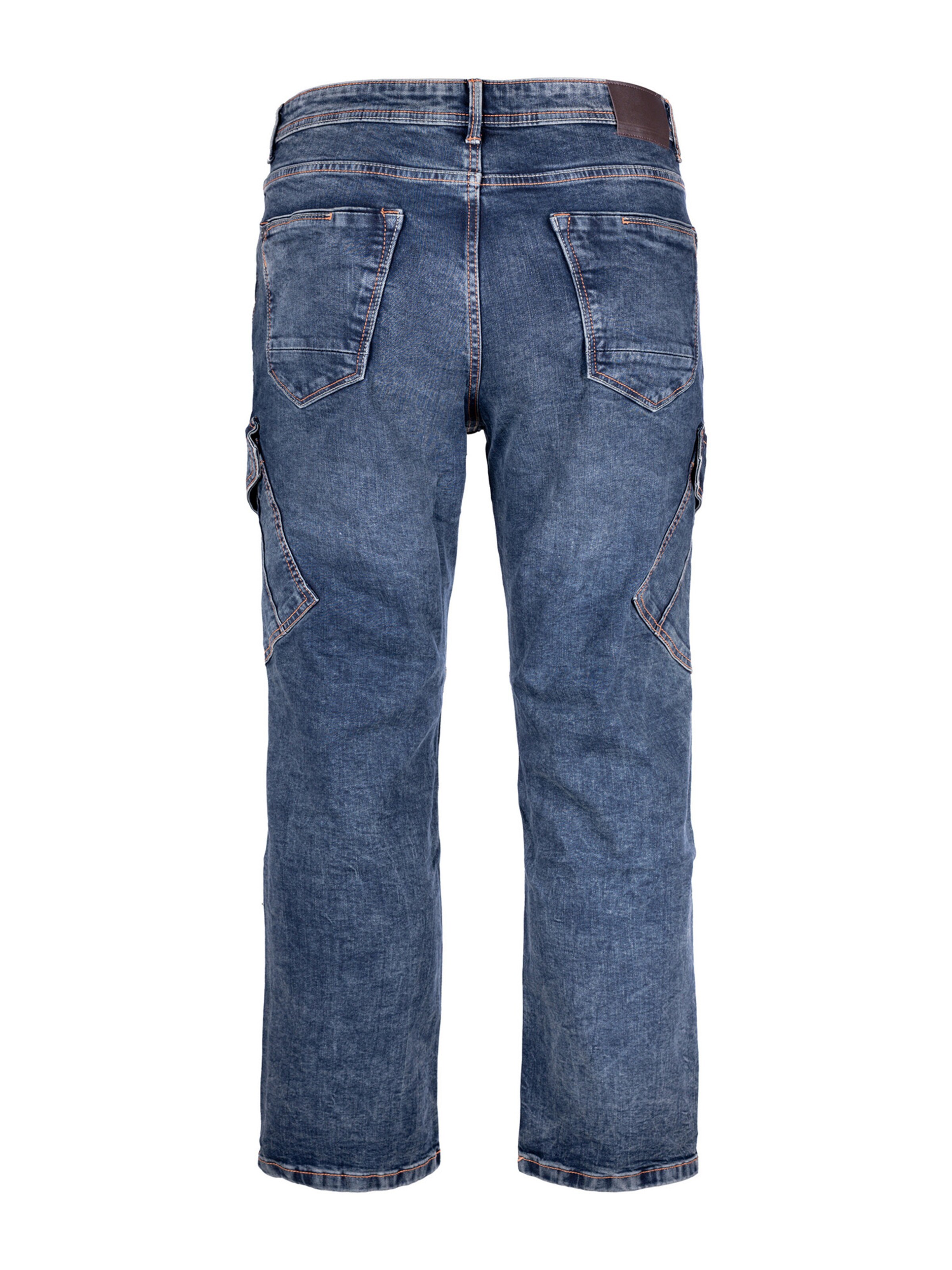 Regular Jean ' 6 Pocket Cargo Style ' Mill&Tailor en bleu