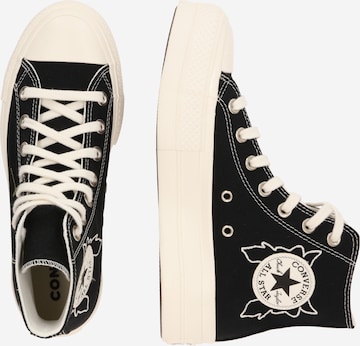 CONVERSE Кроссовки на платформе в Черный