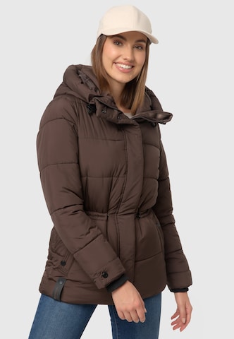 MARIKOO Weatherproof jacket 'Akumaa' in Brown: front