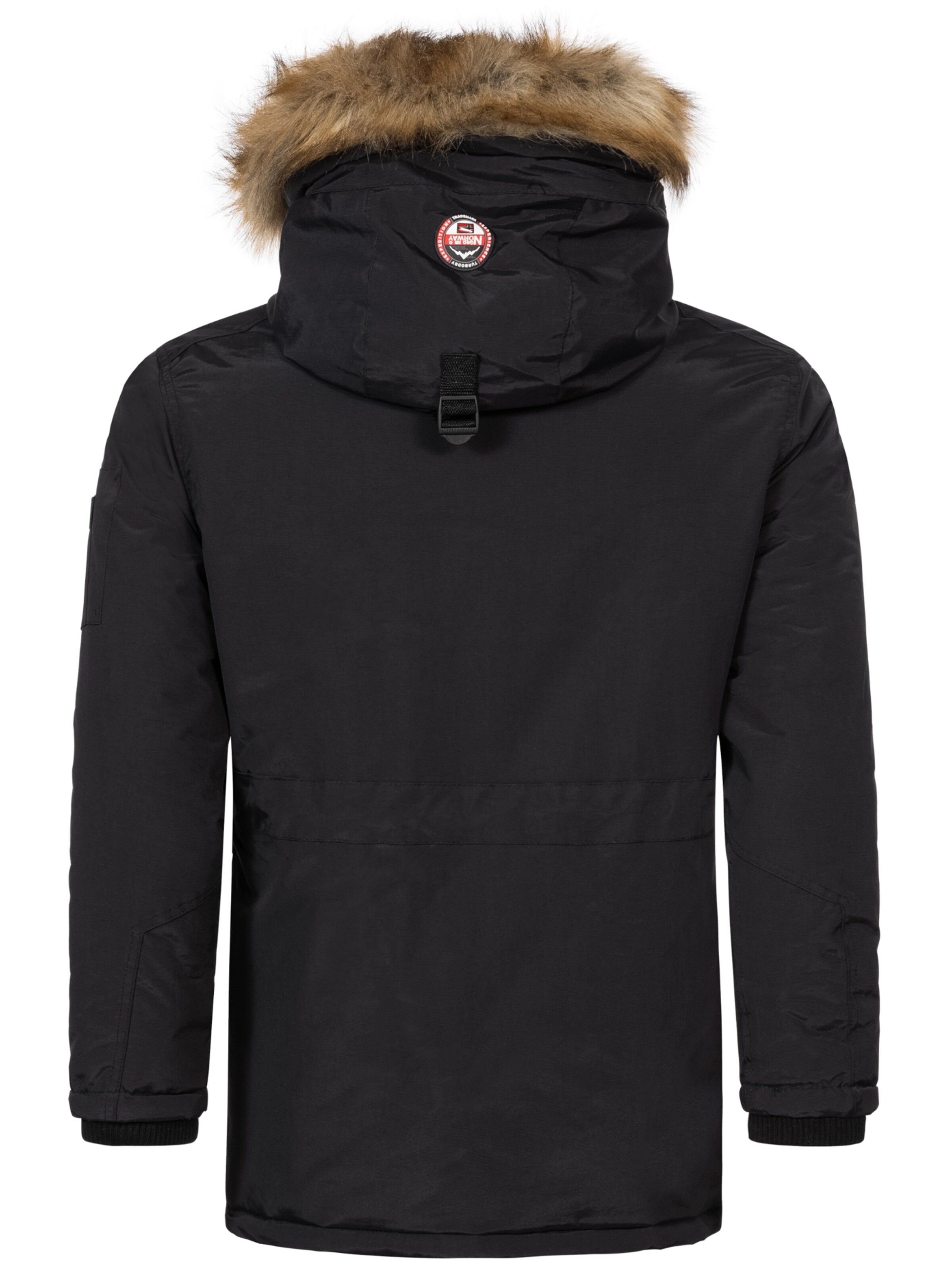 Geo Norway Winterparka in Schwarz