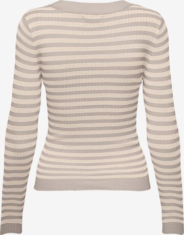 JDY Sweater 'PLUM' in Grey