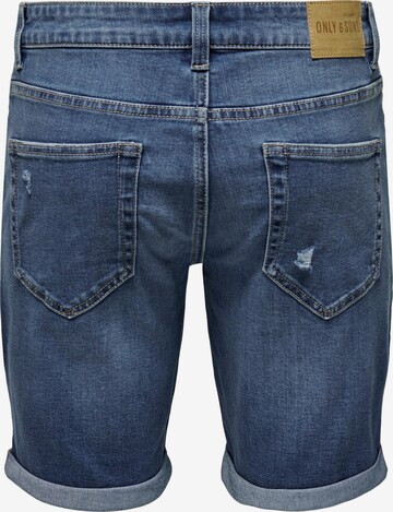 Only & Sons regular Jeans 'Ply' i blå