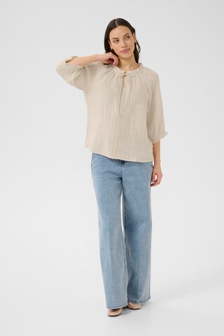 Cream Blouse in Beige