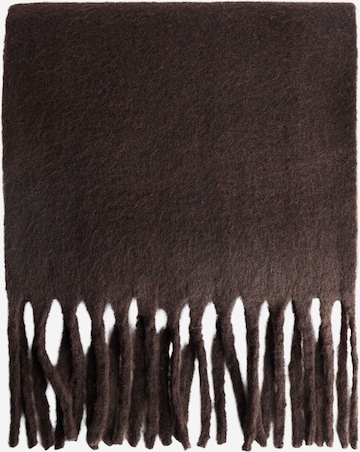 Bershka Oversized scarf in Brown: front
