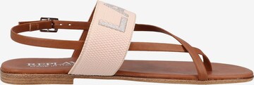 REPLAY T-Bar Sandals in Pink